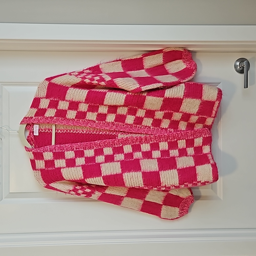 Pink Lily Checkered Sweater